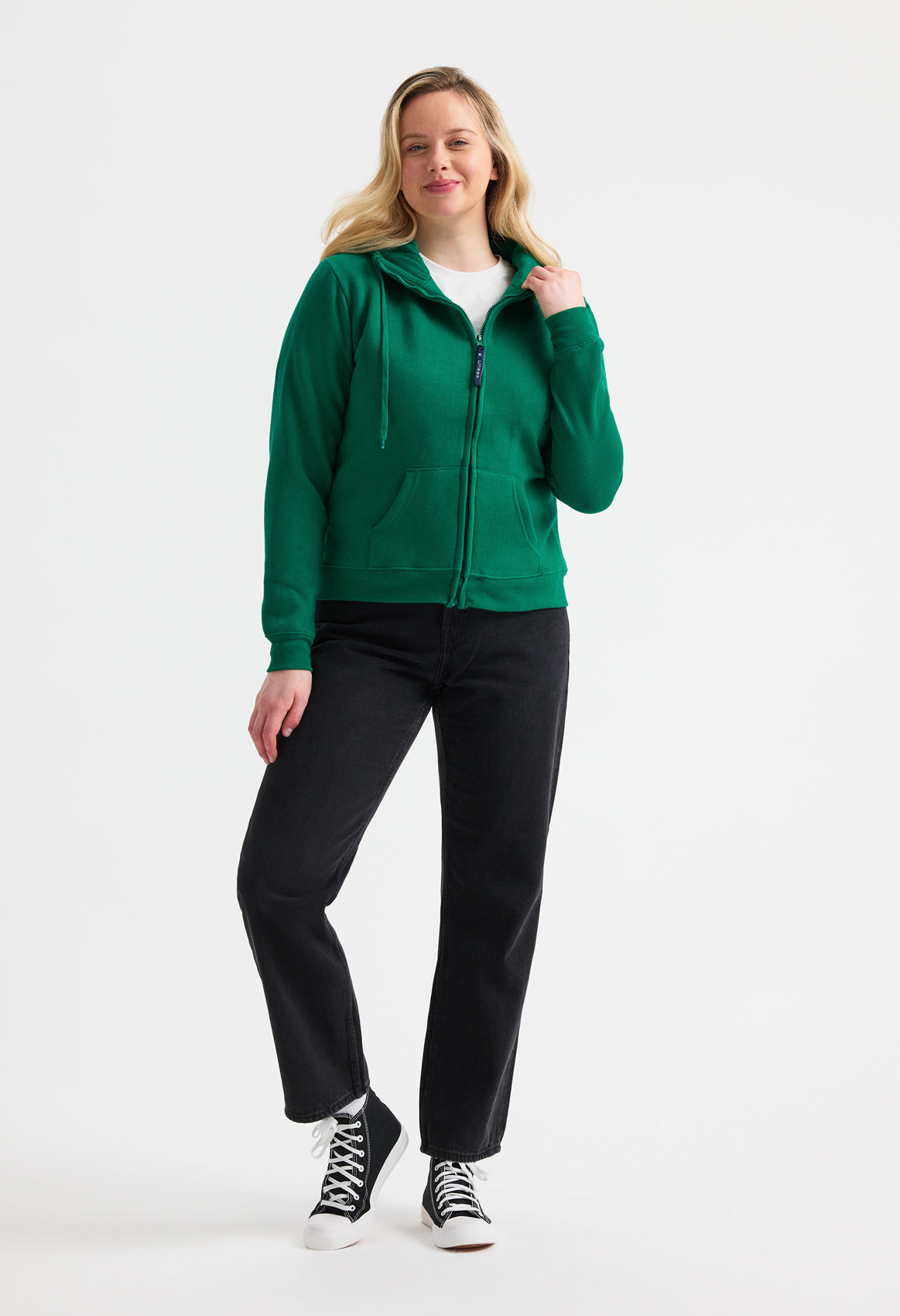 Ladies Classic Full Zip Hooded Sweatshirt